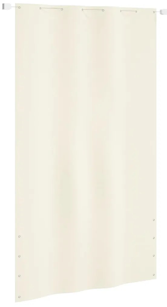 148511 vidaXL Tela de varanda 140x240 cm tecido oxford cor creme