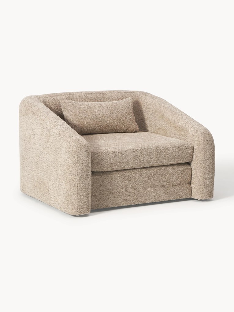 Poltrona-cama em teddy-bouclé Eliot