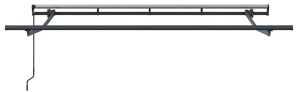 Toldo Retrátil Manual Antracite e Branco