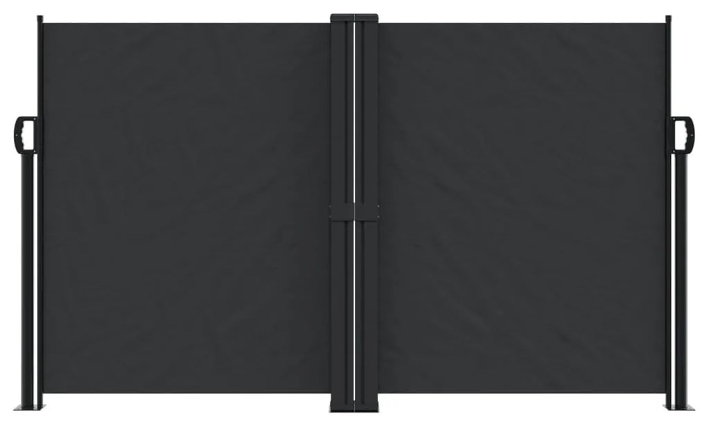 Toldo lateral retrátil 140x1000 cm preto
