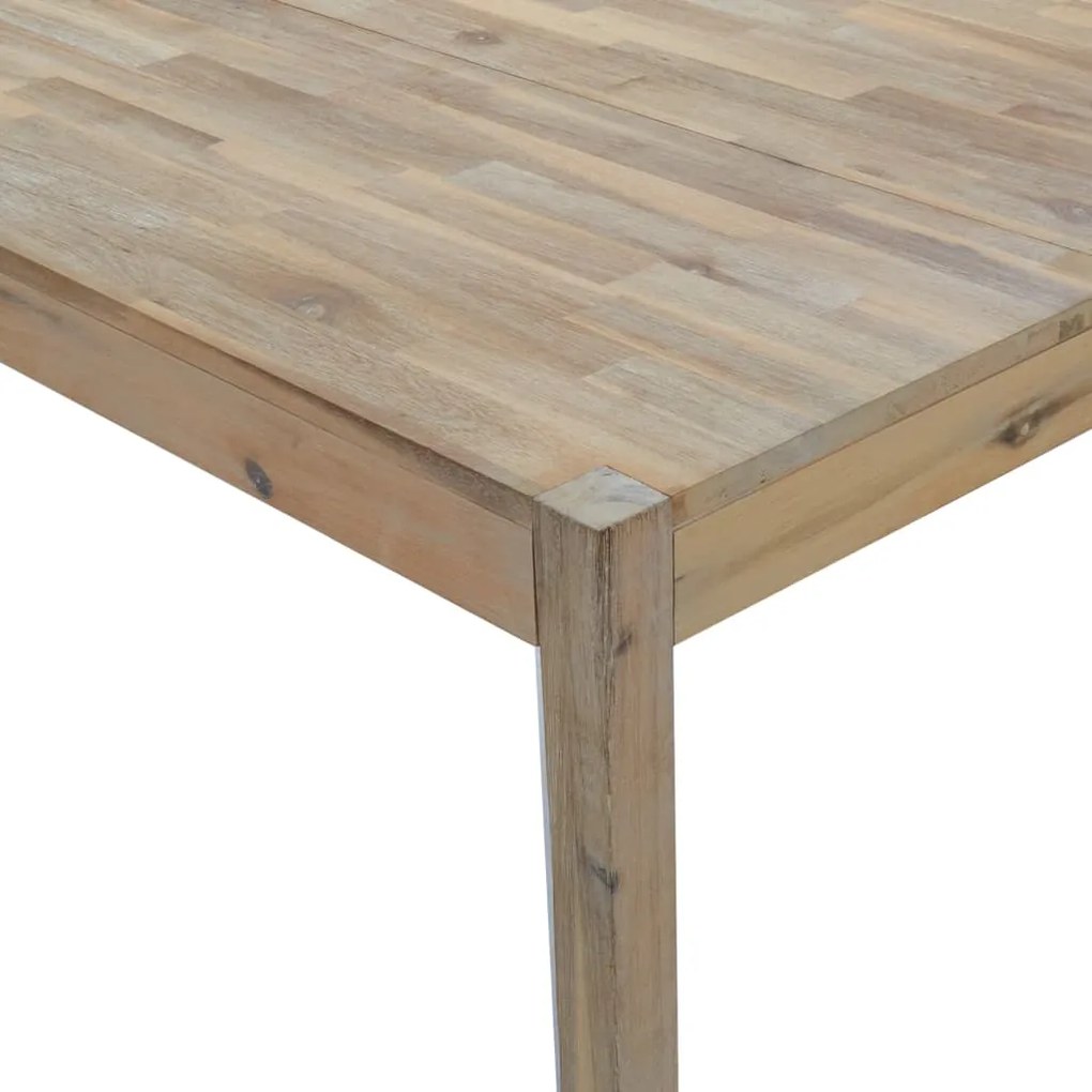 Mesa de jantar 110x70x75 cm madeira de acácia maciça