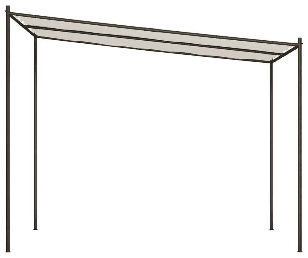 Gazebo 3x3 m 180 g/m² tecido e aço branco