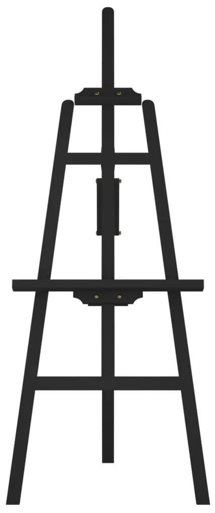 Cavalete 53,5x95x127 cm madeira de pinho maciça preto