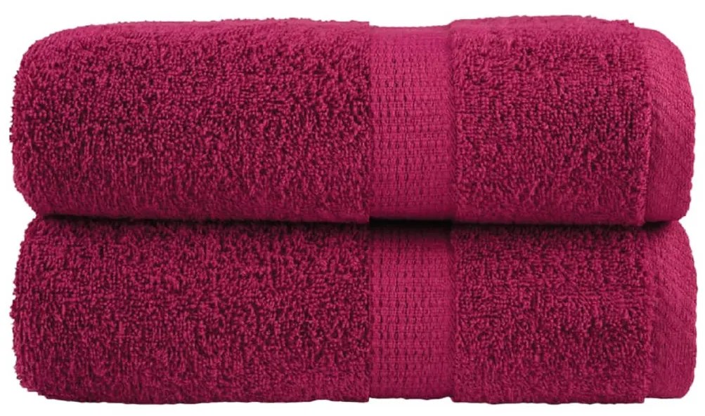 Toalhas de bidé premium SOLUND 2 pcs 30x50 cm 600 gsm bordô