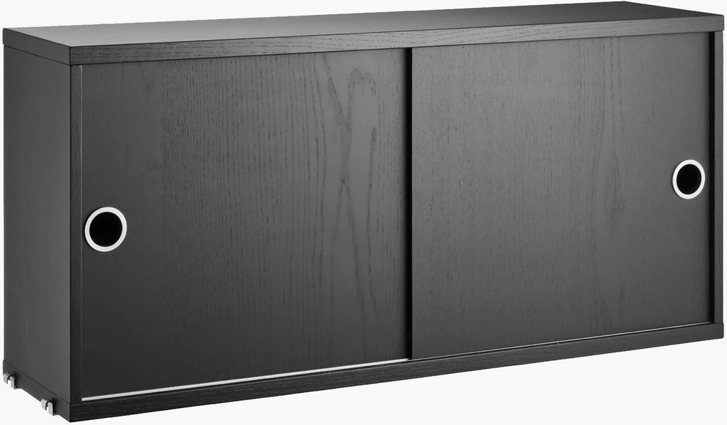Armário com portas de correr String System, L 78 x P 20 cm
