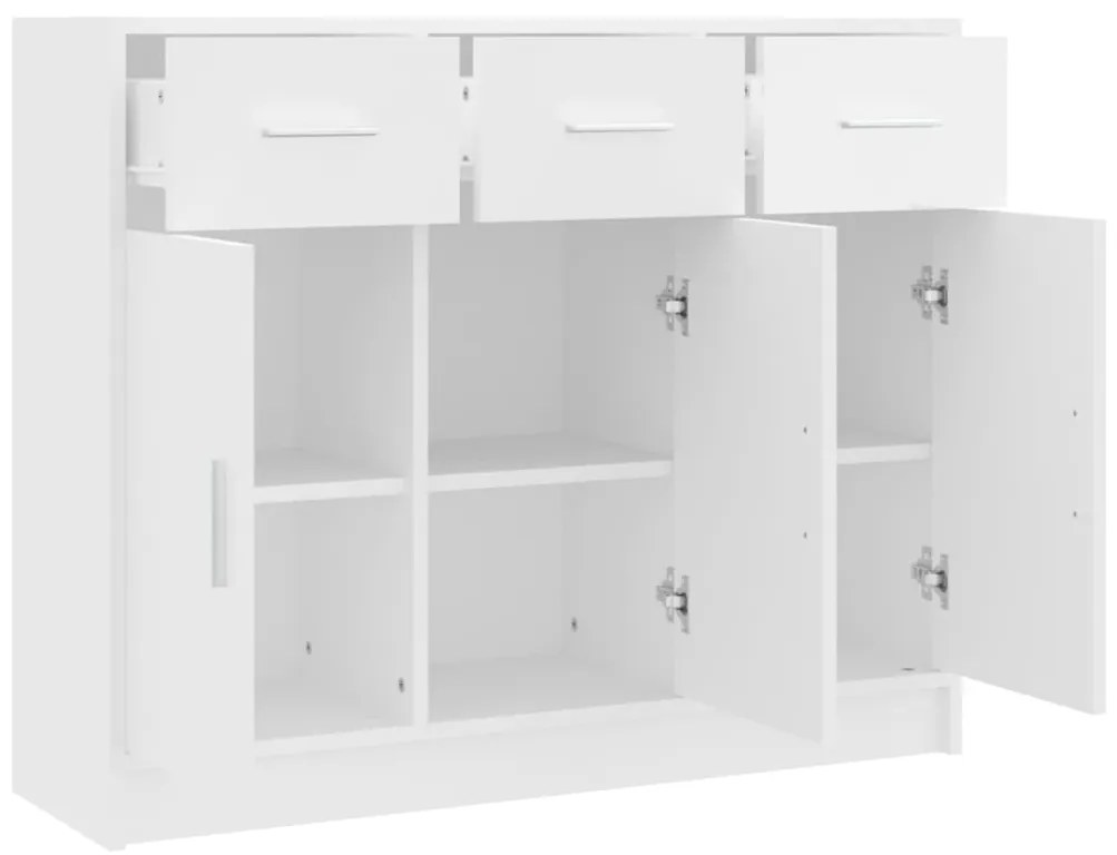 Aparador 91x28x75 cm derivados de madeira branco