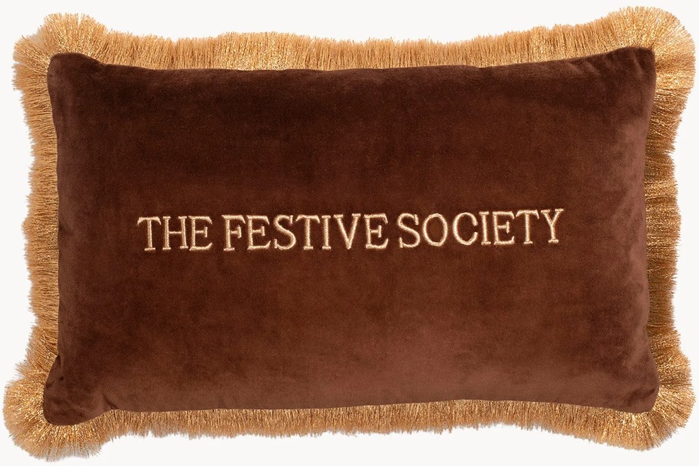 Almofada em veludo The Festive Society