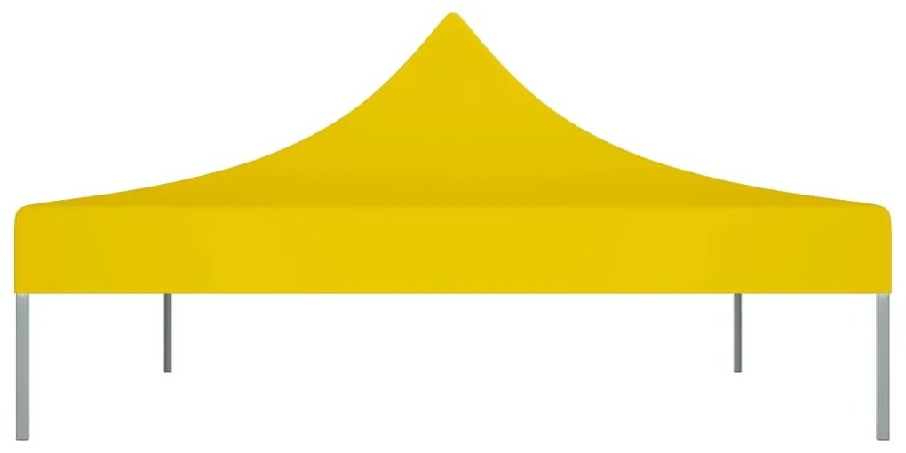Teto para tenda de festas 4x3 m 270 g/m² amarelo