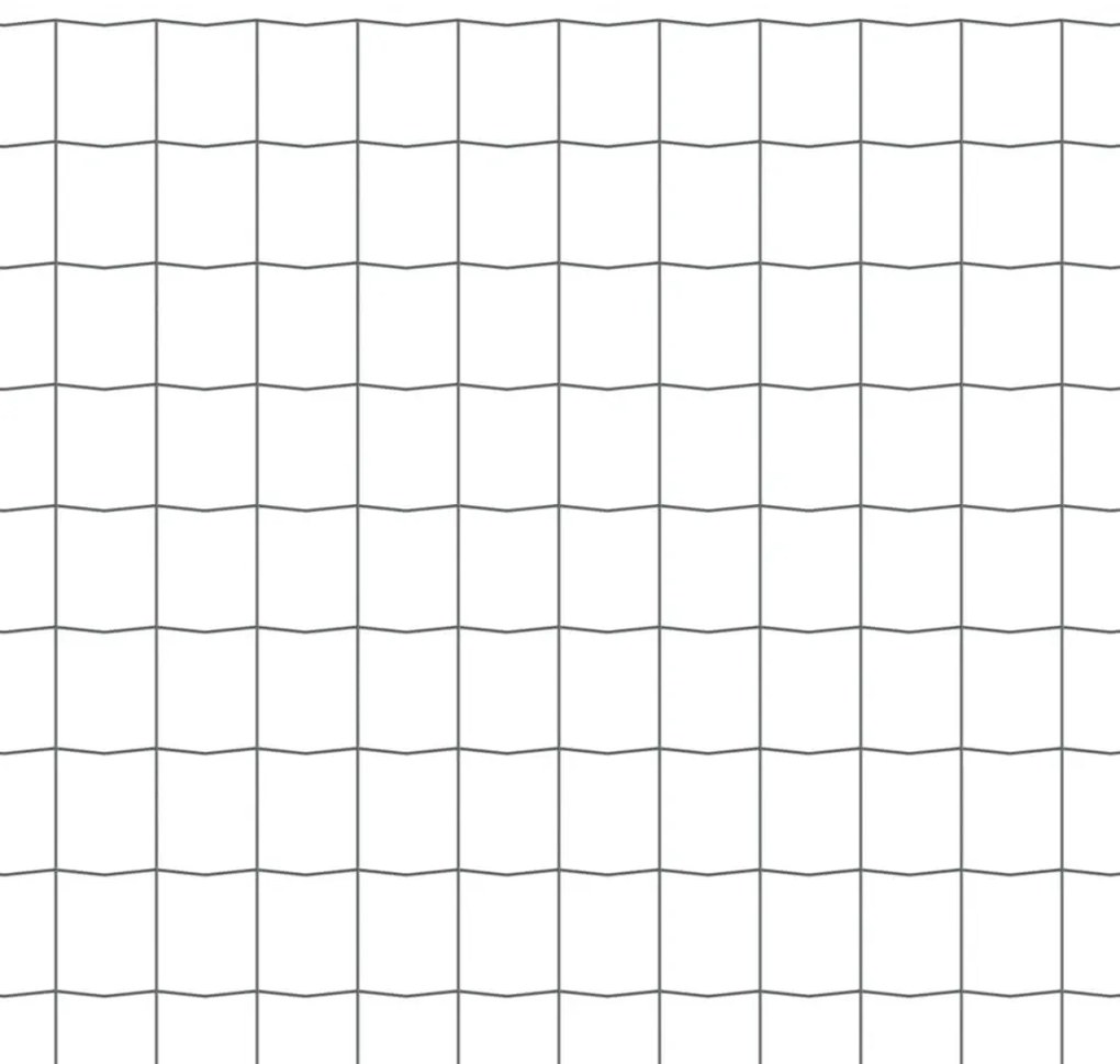 Cerca 10x1,5 m aço cinzento