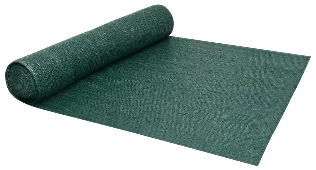vidaXL Rede de ocultação para privacidade PEAD 150 g/m² 3,6x10 m verde