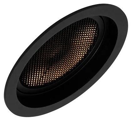 Foco embutido inteligente preto ajustável Incl. Wifi GU10 111mm - Coop 111 Honey