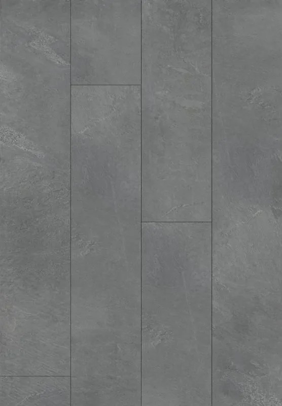Mexen Grey Dark painéis vinílicos 1227 x 187 mm LVT Dryback 2,5 mm, base PVC, 4 V-Fuga, Ardósia - F1359-1227-187-255-4V1-01