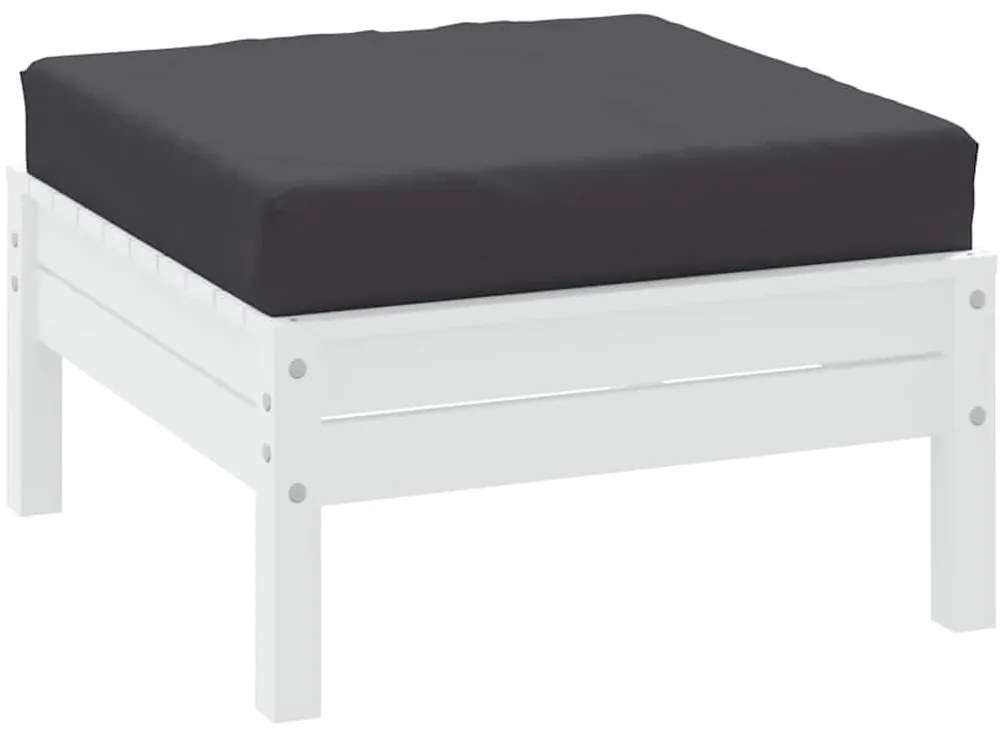 Almofadão para sofá de paletes 60x60x9,5 cm tecido antracite