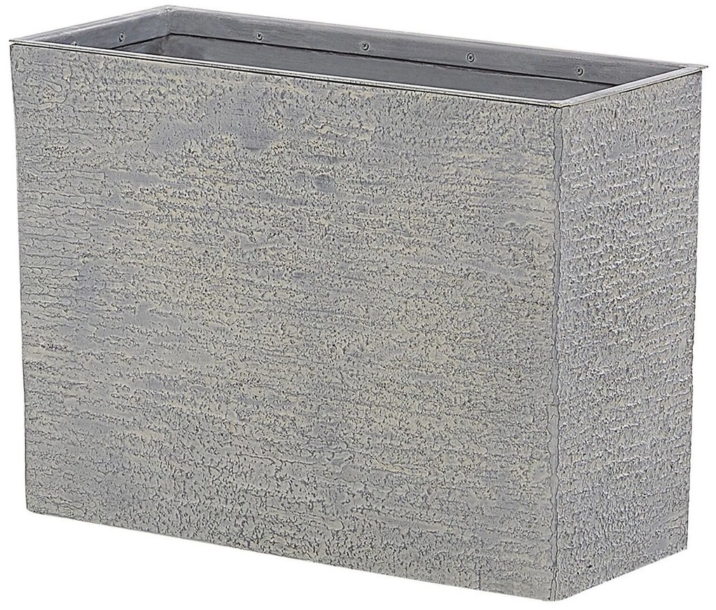 Vaso para plantas cinzento 25 x 60 x 45 cm EDESSA Beliani