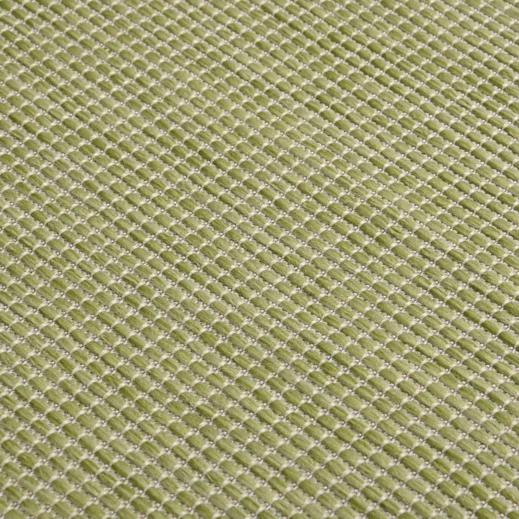 Tapete de tecido plano para exterior 80x150 cm verde