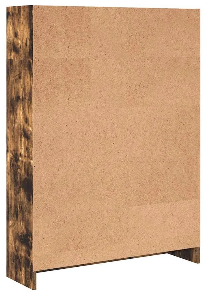 Estante 80x24x109 cm derivados de madeira carvalho fumado