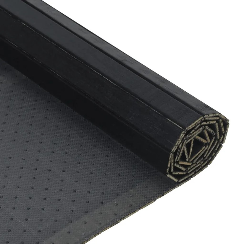 Tapete retangular 100x300 cm bambu preto