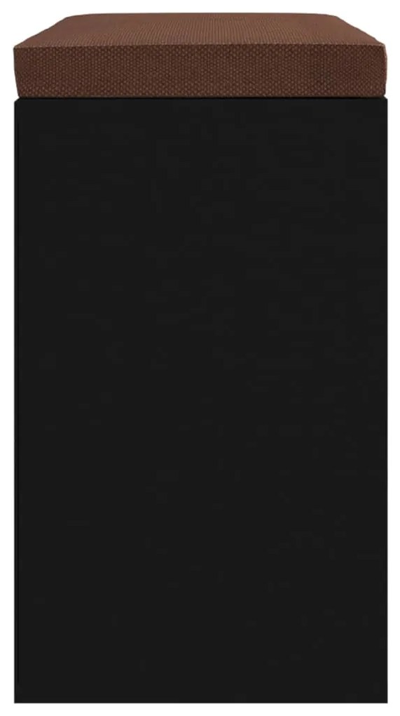 Banco sapateira 103x30x48 cm derivados de madeira preto
