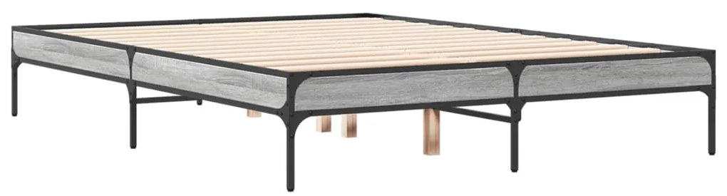 Estrutura de cama 120x190 cm derivados madeira/metal