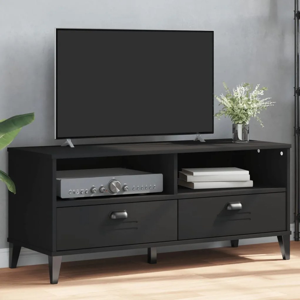 vidaXL Móvel de TV VIKEN derivados de madeira preto