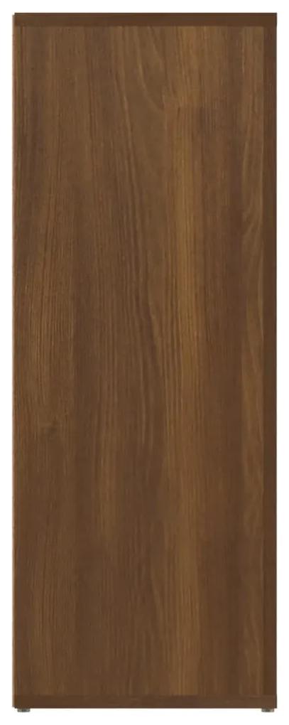 Aparador 80x30x80 cm derivados de madeira carvalho castanho