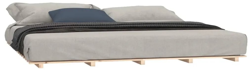 Estrutura de cama 160x200 cm madeira de pinho maciça