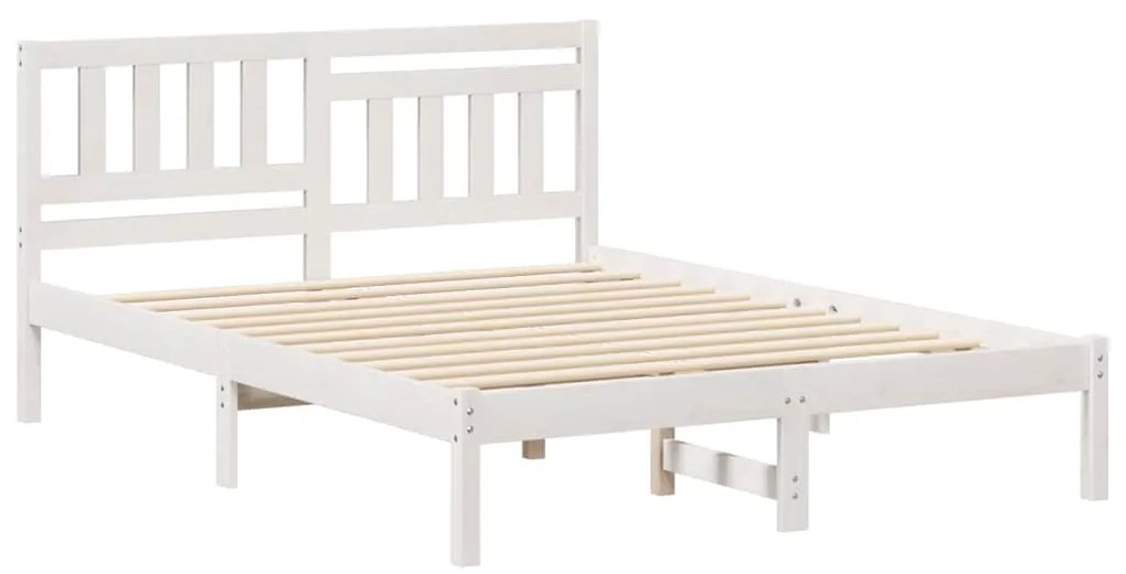 Estrutura da Cama com cabeceira Branco 140 x 190 cm