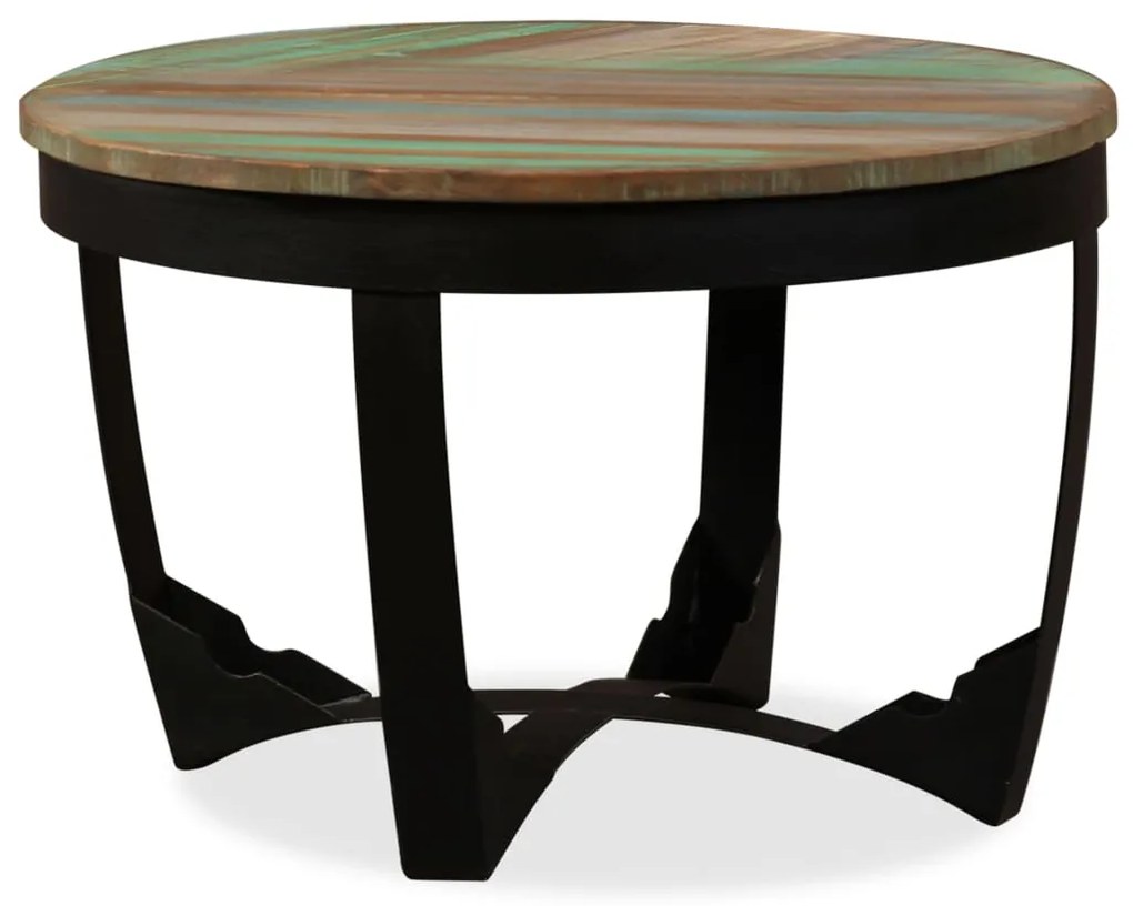 Mesa de centro madeira reciclada maciça 60x40 cm