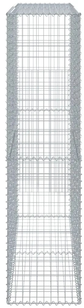 Cesto gabião com cobertura 200x50x200 cm ferro galvanizado