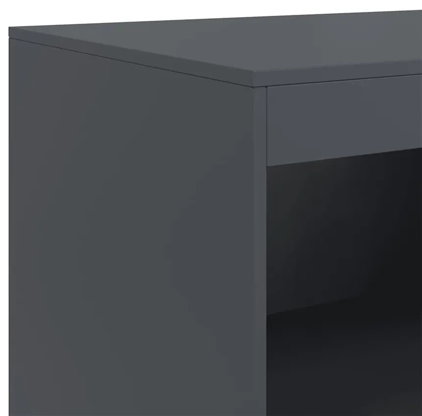 Aparador 67x39x107 cm aço antracite