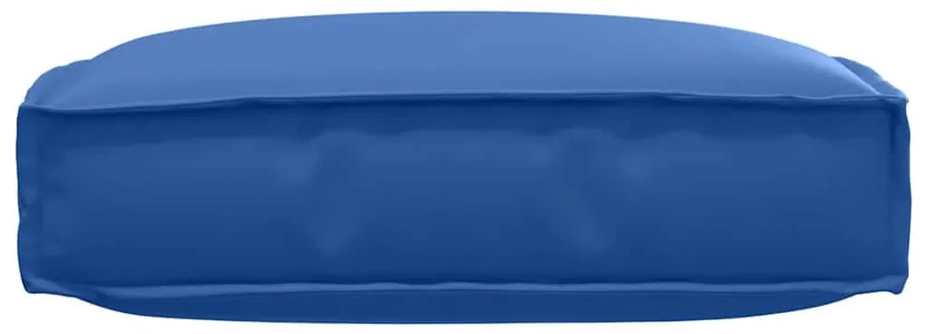 Almofada de pallet azul royal 60x60x12 cm em tecido Oxford