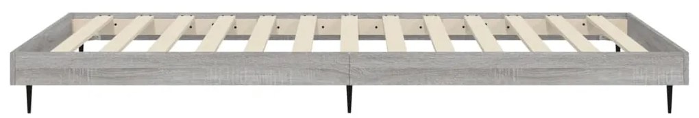 Estrutura cama 90x190 cm derivados de madeira cinzento sonoma