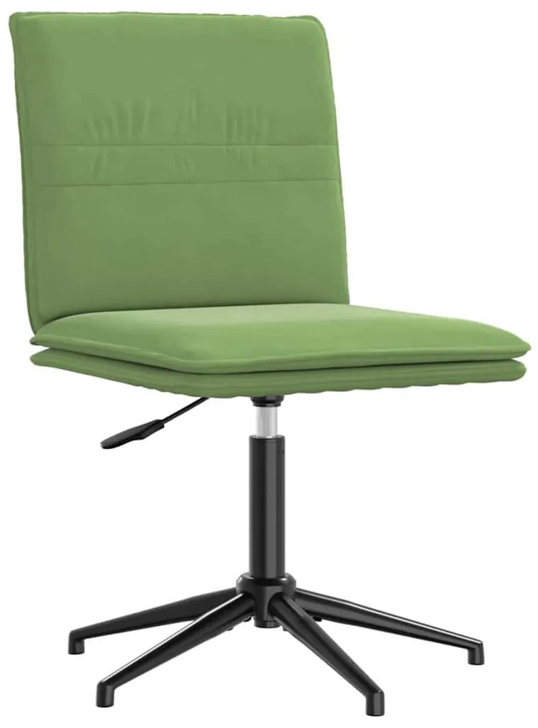 Cadeiras de jantar 2 pcs veludo verde-claro