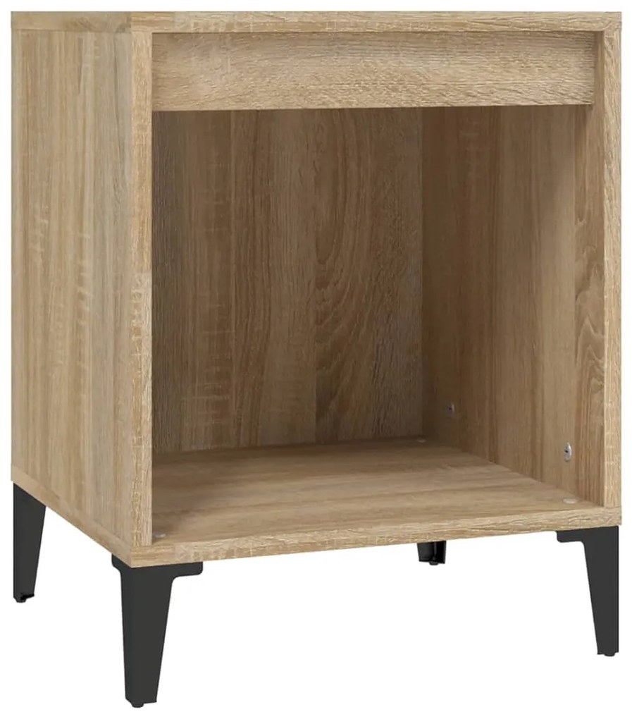 Mesas de cabeceira 2 pcs 40x35x50 cm carvalho sonoma