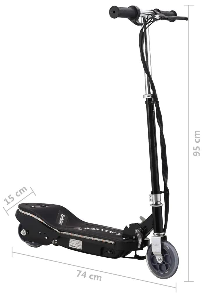 Trotinete/scooter elétrica com LEDs 120 W preto