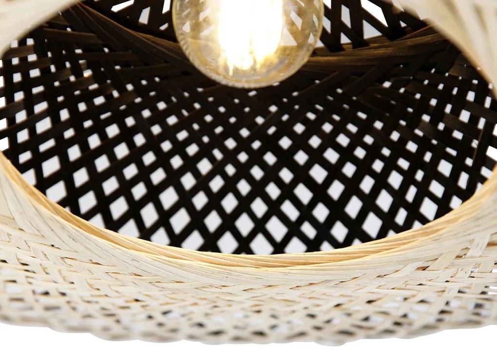 Luminária de teto oriental rattan 50 cm - Rina Oriental