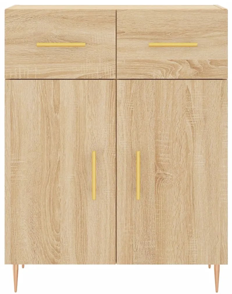 Armário alto 69,5x34x180 cm derivados de madeira cor sonoma