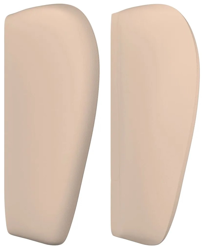 Cabeceira cama abas couro artificial 103x23x78/88 cm cappuccino