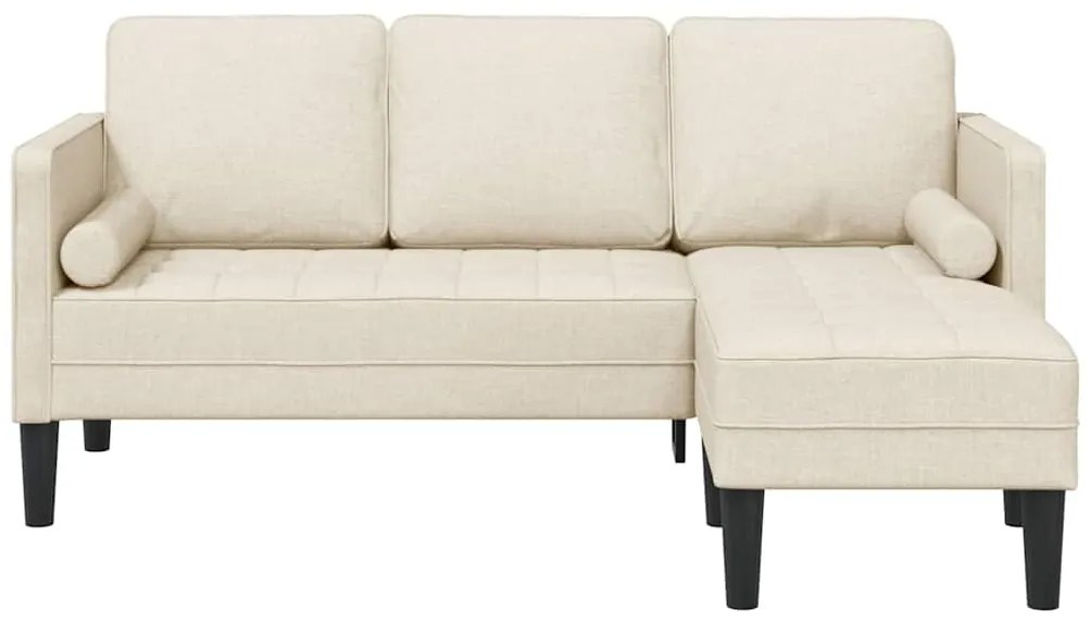 Sofá L-shaped de 3 lugares em Linho 160 cm