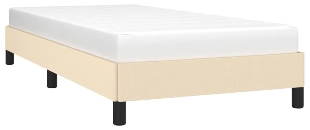 Estrutura de cama em tecido 80x200 cm cor creme