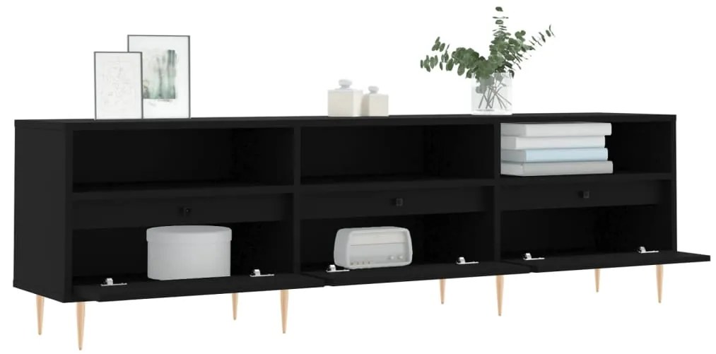 Móvel de TV Eloa de 150cm - Preto - Design Moderno