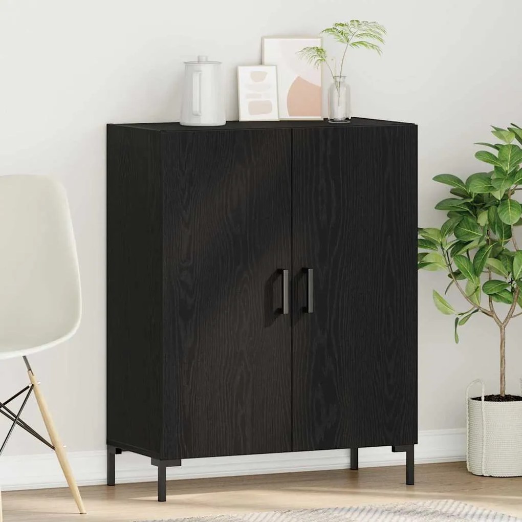 Sideboard vidaXL Preto Carvalho 69,5x34x90 cm Madeira de engenharia