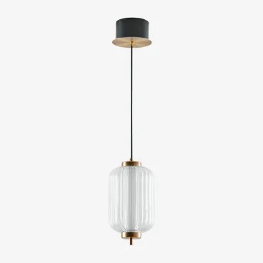 Lâmpada De Teto Pendente Led Em Ferro Com 1 Bola De Cristal Necsar B & Dourado - Sklum