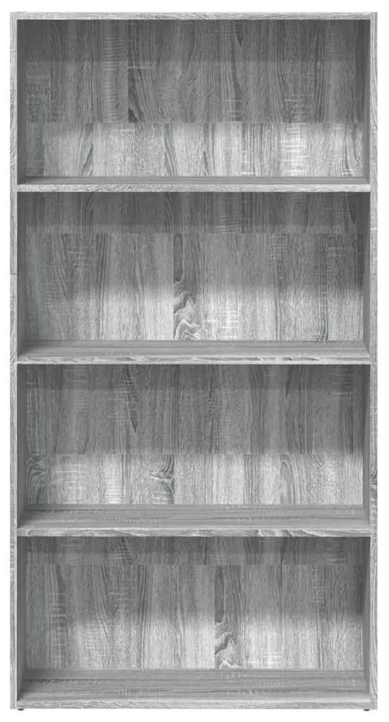 Estante 80x30x152 cm derivados de madeira cinzento sonoma
