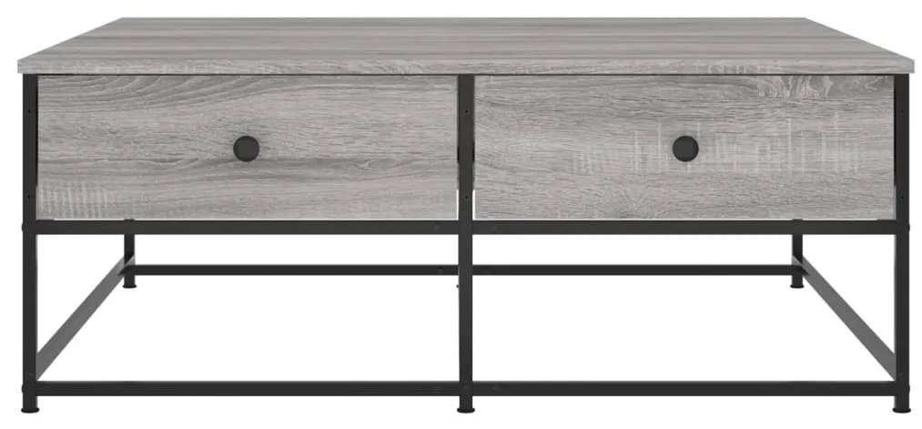 Mesa de centro 100x99x40 cm derivados madeira cinzento sonoma