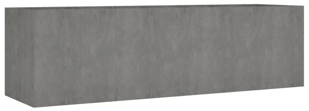 Canteiro elevado de jardim 280x80x80 cm aço corten
