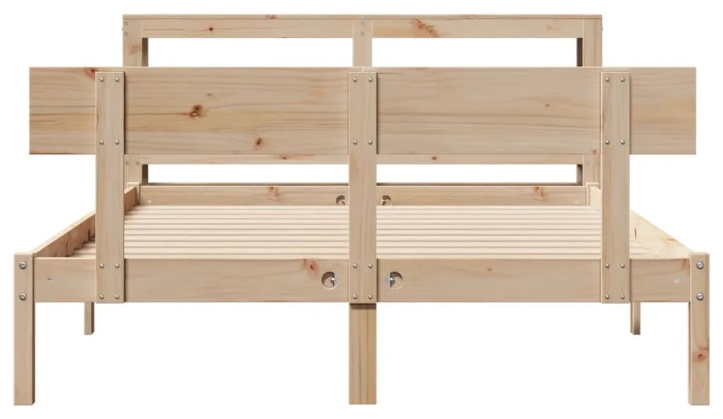 Cama sem colchão 120x190 cm madeira de pinho maciça