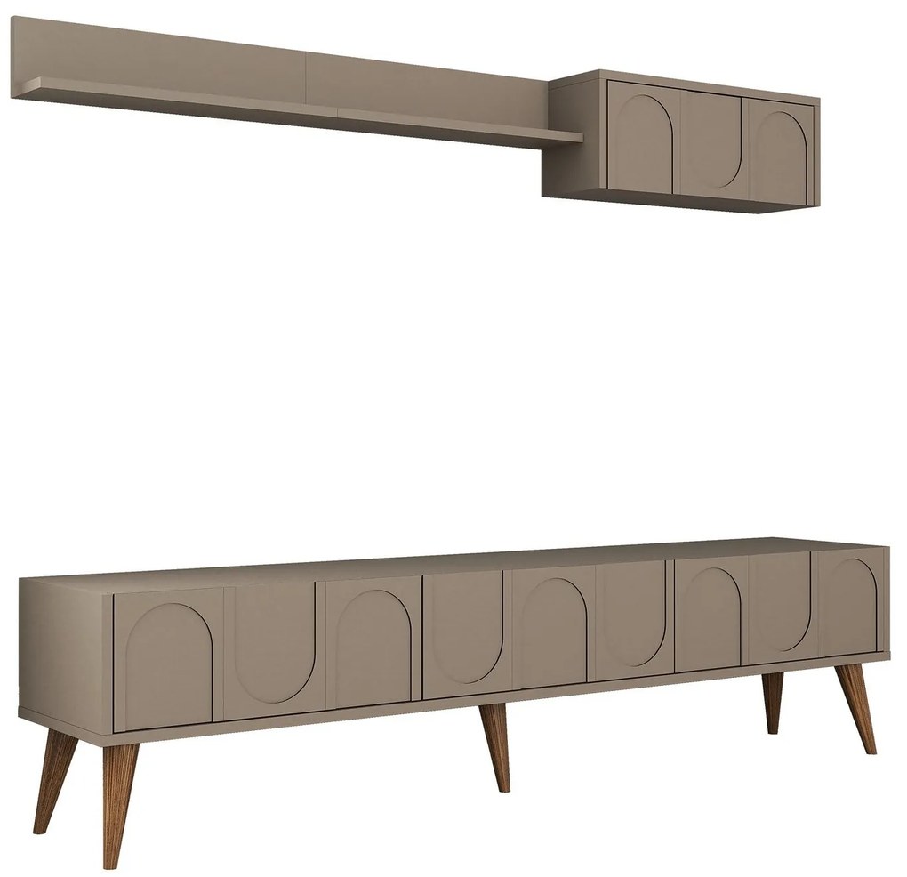 Móvel TV Lyon – Atlas Walnut – 180x44x35 cm
