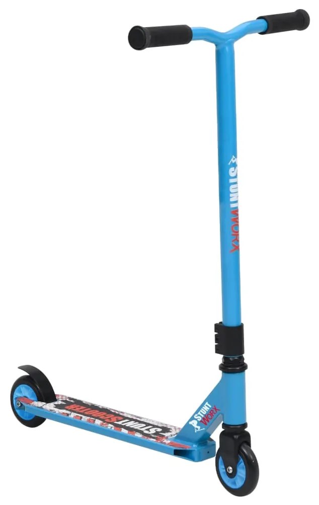 vidaXL Trotinete acrobática com guiador de alumínio azul