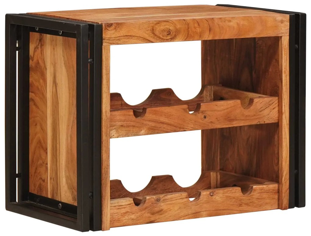 vidaXL Escorredor de Vinho 100 x 45 x 33 cm Madeira Sólida de Acácia